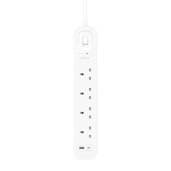 Belkin Connect 4-Outlet Surge Protector with USB-C + USB-A product image