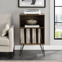 Dorel Concord Turntable Stand Single - Walnut | 1324222COMUK