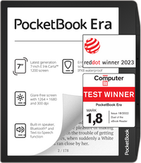 PocketBook Era - 7" E Ink Carta 1200 E-Reader - Stardust Silver | 253-PB700-U-16-WW