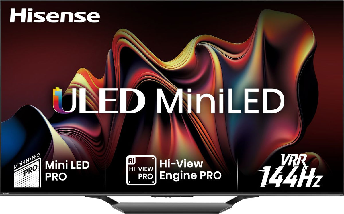 Hisense U7Q 55" Mini-LED PRO ULED 4K 144Hz Smart TV (2026) - front view
