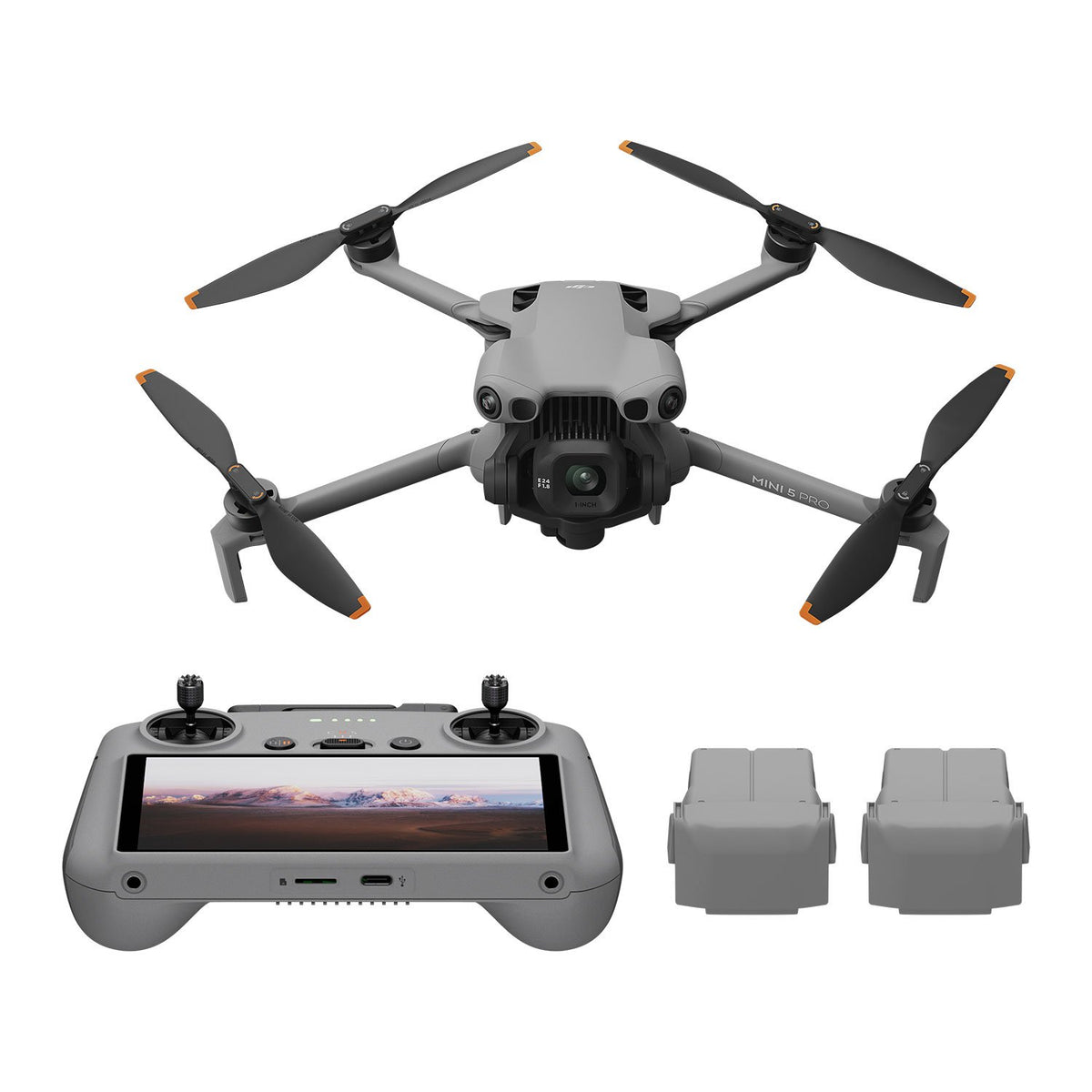 DJI Mini 5 Pro Fly More Combo with DJI RC 2 - drone with DJI RC 2 controller and two spare batteries
