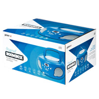 Groov-e Original Boombox CD Player with AM/FM Radio Blue - official product image