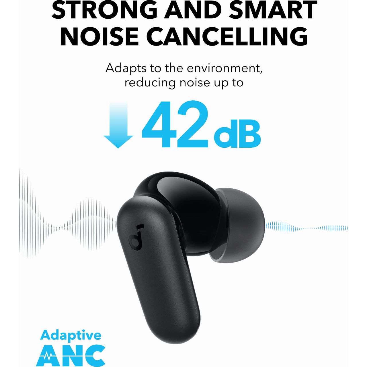 Soundcore R50i NC True Wireless Earbuds Black  | A3959G11