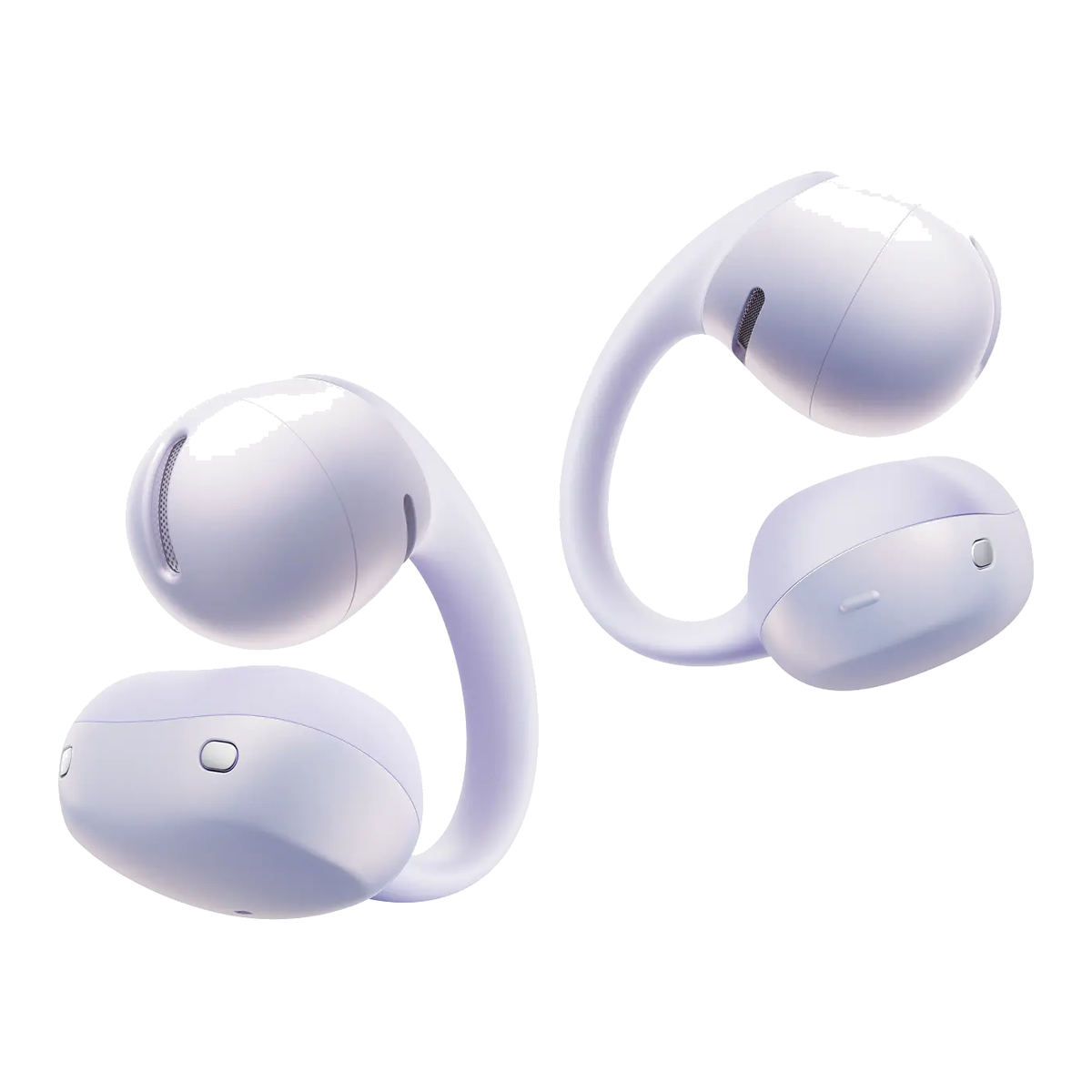 Shokz OpenDots Air Open-Ear Clip-On Earbuds - Daybreak Purple - front view