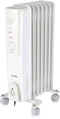 Warmlite WL43003YW oil filled radiator control and lower chassis detail