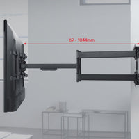 One For All Full-Motion Wall Mount – 32-100", 30° Tilt & 120° Turn