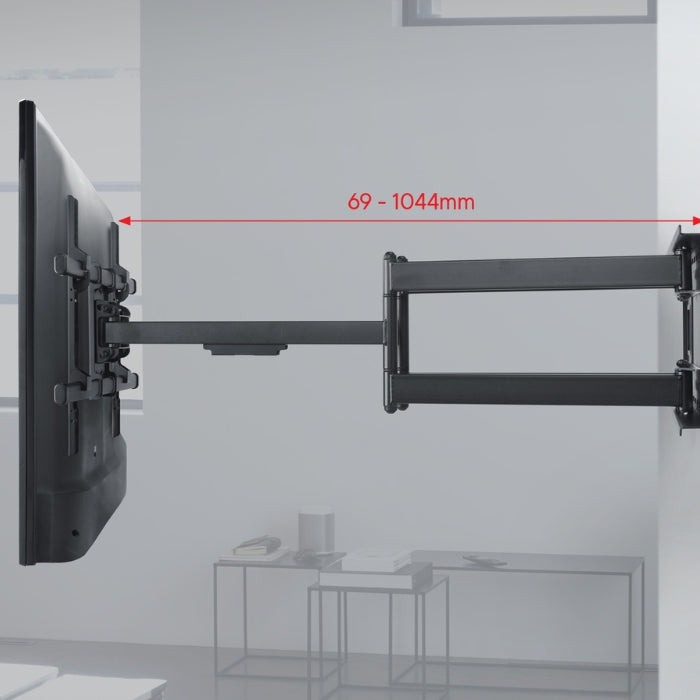 One For All Full-Motion Wall Mount – 32-100", 30° Tilt & 120° Turn