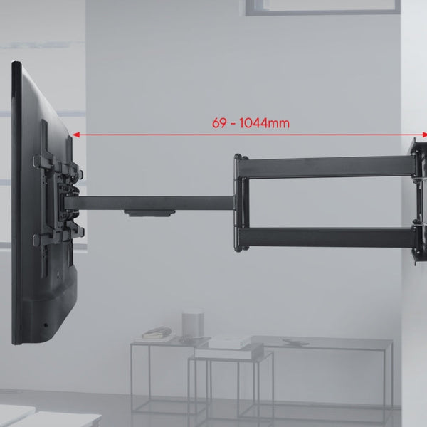 One For All Full-Motion Wall Mount – 32-100", 30° Tilt & 120° Turn