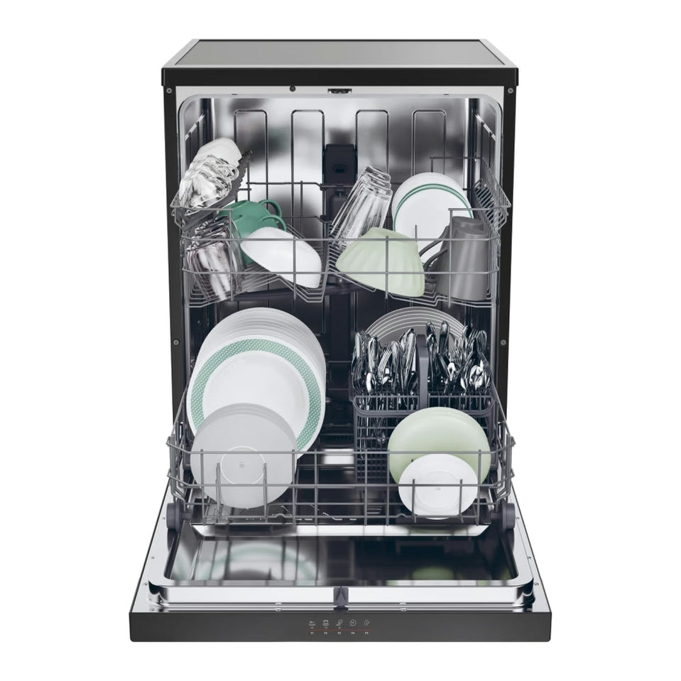 Hoover Black 13 Place Free Standing Dishwasher | HF3C7L0B-80