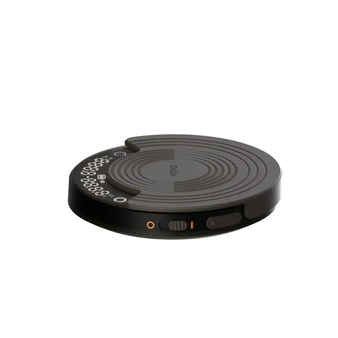 Outin Claro round coffee scale with silicone mat and LED display