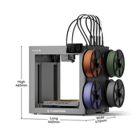 Flashforge Creator 5 Four-Toolhead Multicolour 3D Printer - dimensions