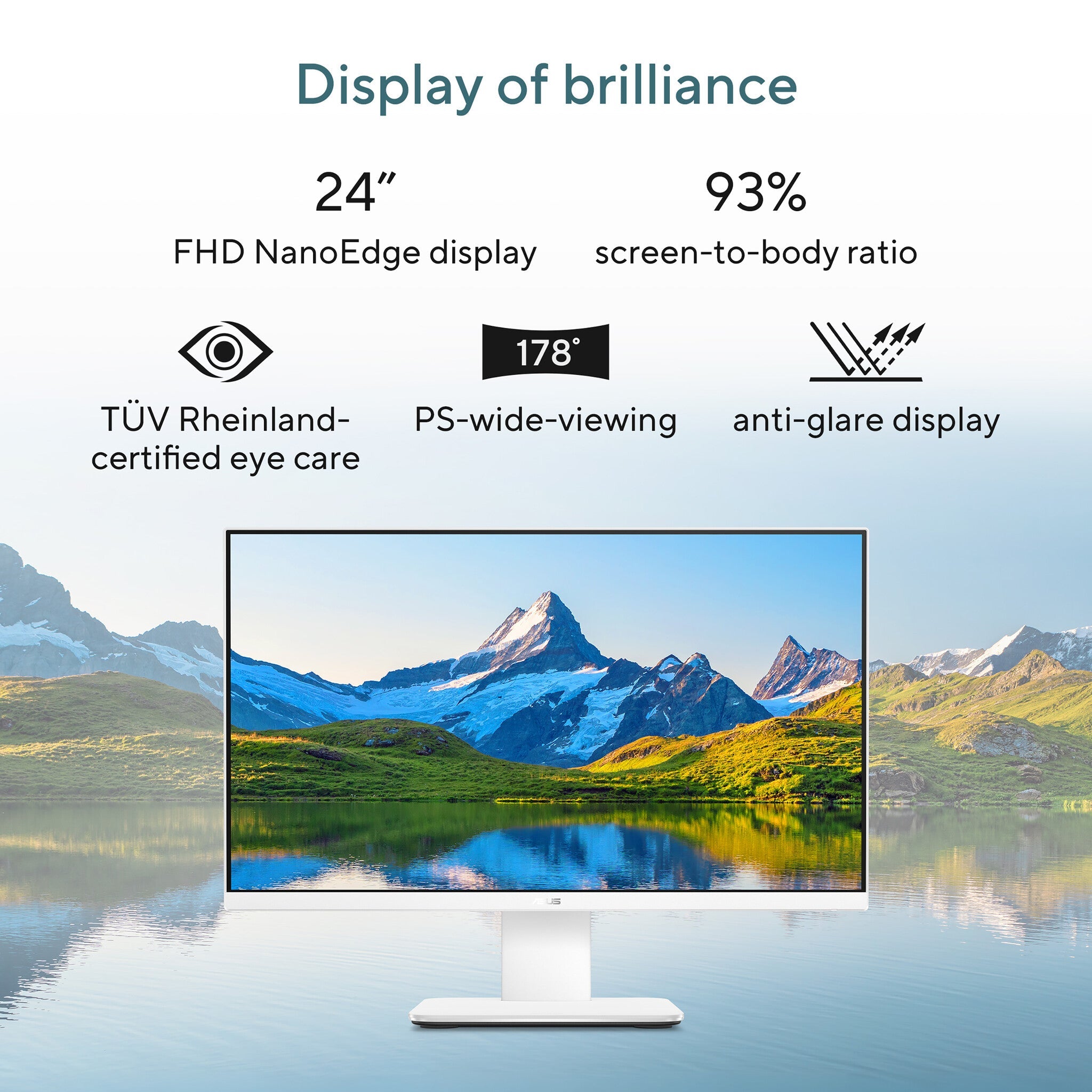 ASUS V400 AiO V440VA 23.8-inch all-in-one PC in White