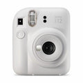 FUJIFILM instax mini 12 Instant Camera Clay White - front view