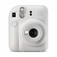 FUJIFILM instax mini 12 Instant Camera Clay White - front view
