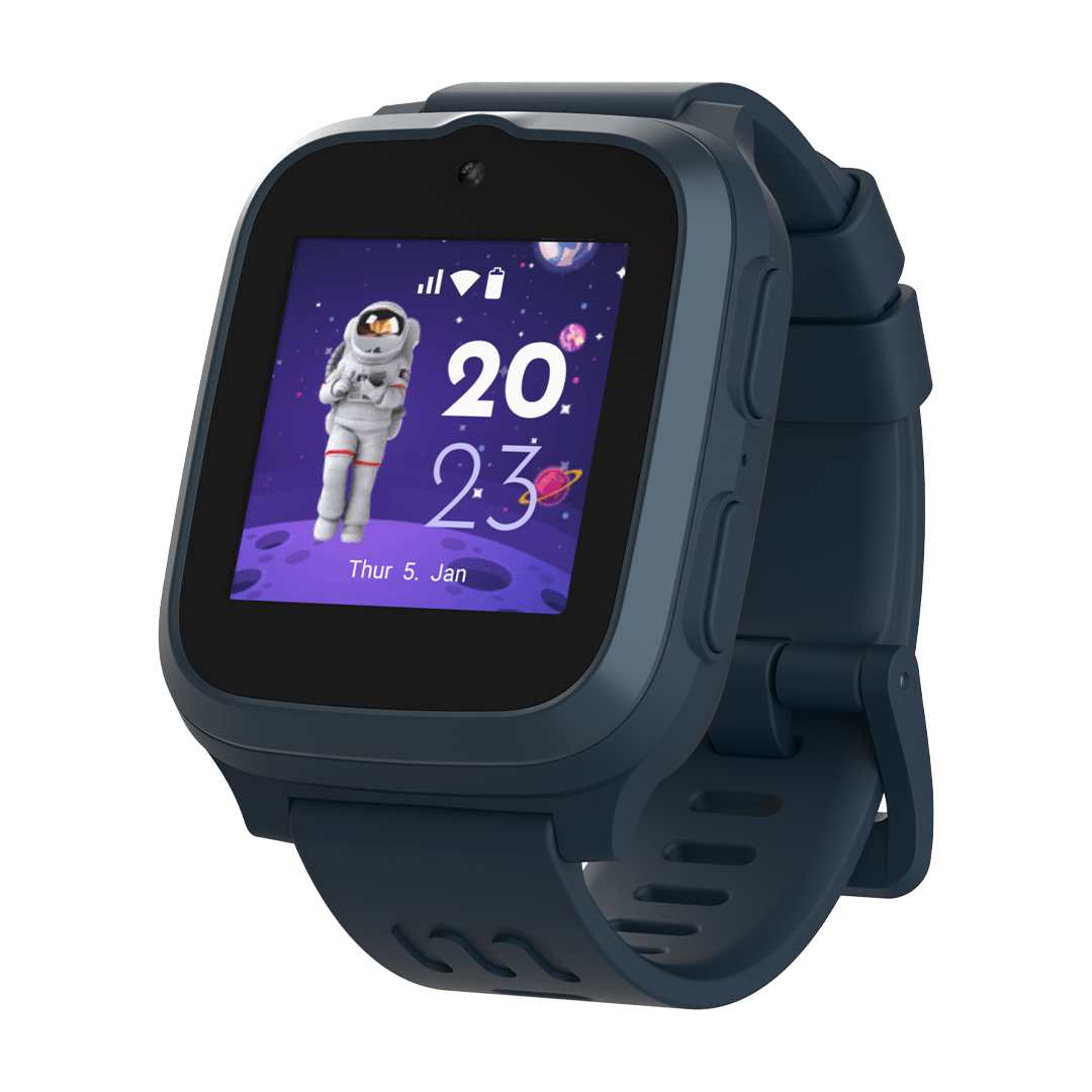 myFirst Fone S3 - 4G Kids Smart Watch with 1.4" Round AMOLED & GPS - Space Blue (APAC/EU) | 256-KW1401SA-SB02