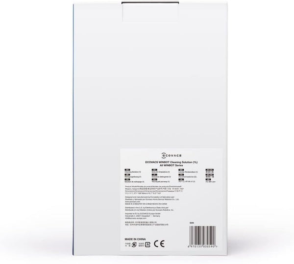Ecovacs WINBOT Cleaning Solution 1L - Streak-Free Glass Cleaning Formula | 270-W-SO01-1007