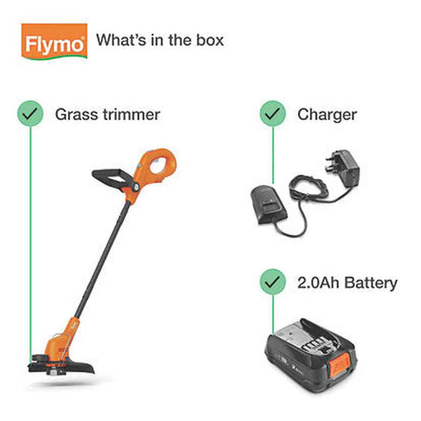 Flymo 18V SimpliTrim 250 | 9707641-01 Flymo Grass Trimmer Euronics Ireland
