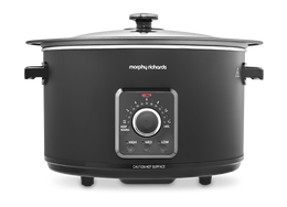 Morphy Richards Slow Cooker Easy Time 6.5L Black | 461021