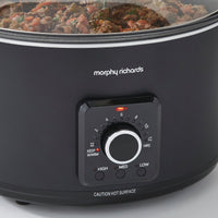 Morphy Richards Slow Cooker Easy Time 6.5L Black product image