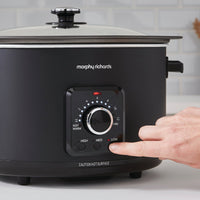Morphy Richards Slow Cooker Easy Time 6.5L Black product image