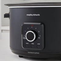Morphy Richards Slow Cooker Easy Time 6.5L Black product image