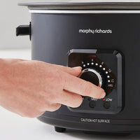 Morphy Richards Slow Cooker Easy Time 6.5L Black product image