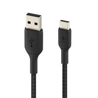 Belkin BoostCharge Braided USB-A to USB-C Cable 15W 1m Black product image