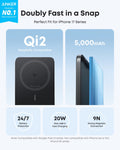 Anker Nano 5K Slim Magnetic Power Bank, Black - official product image