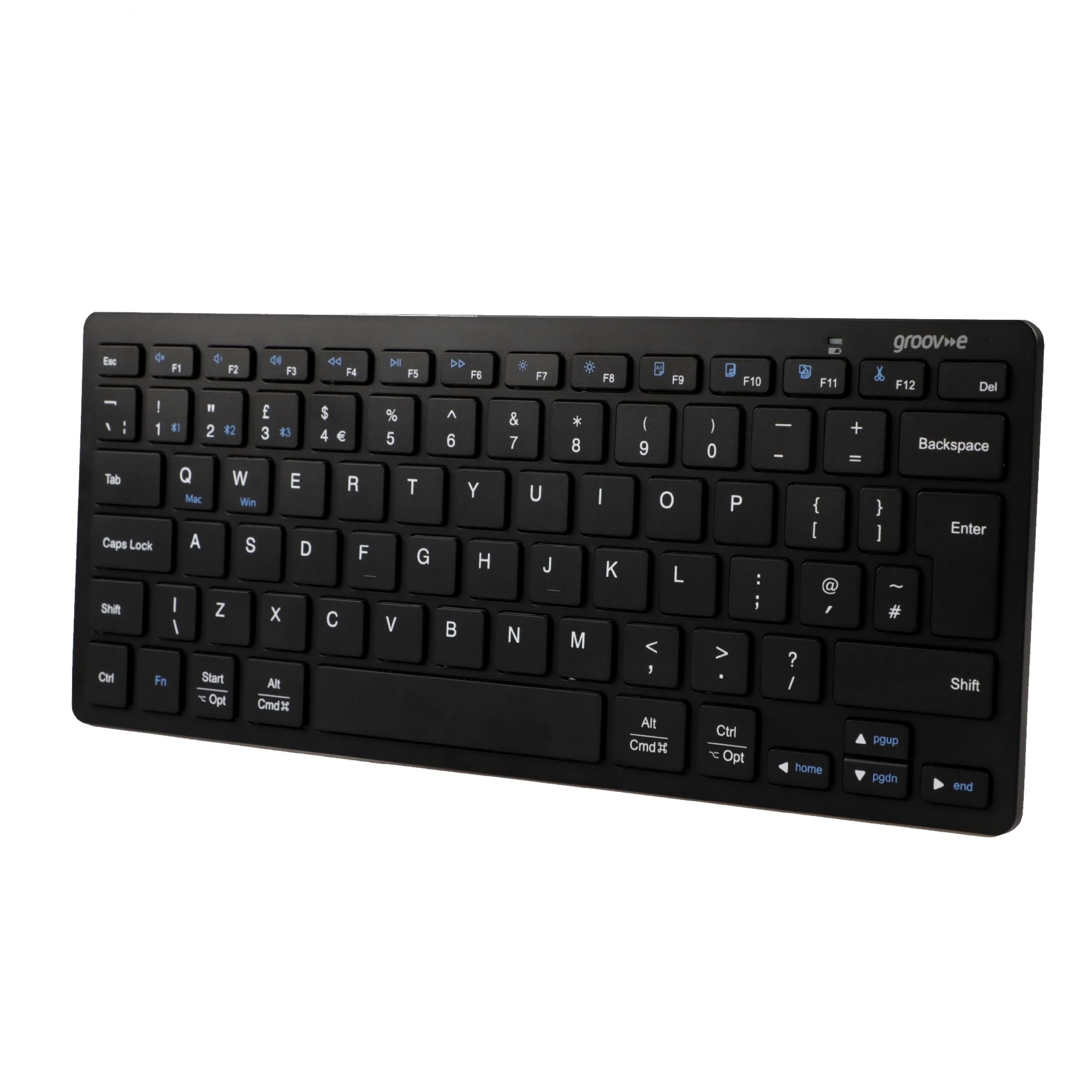 Groov-e Compact Bluetooth Keyboard Black - official product image