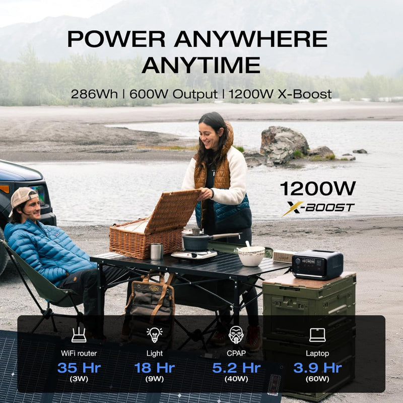 Ecoflow River 3 Plus Power Station 286wh Portable Power Station | EFRIVER3Plus-UK-CBOX