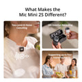 DJI Mic Mini 2S Wireless Microphone (2 TX + 1 RX + Charging Case) - what's new