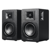Audio-Technica AT-SP3X black powered speakers front view