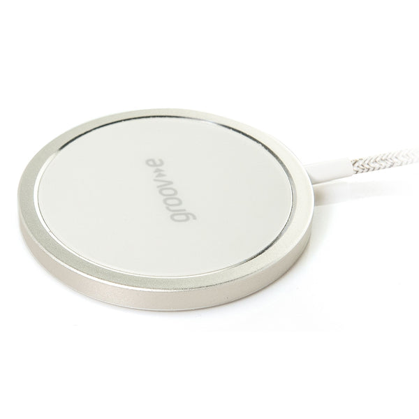 Groov-e Magnetic Wireless Charger 15W White - official product image