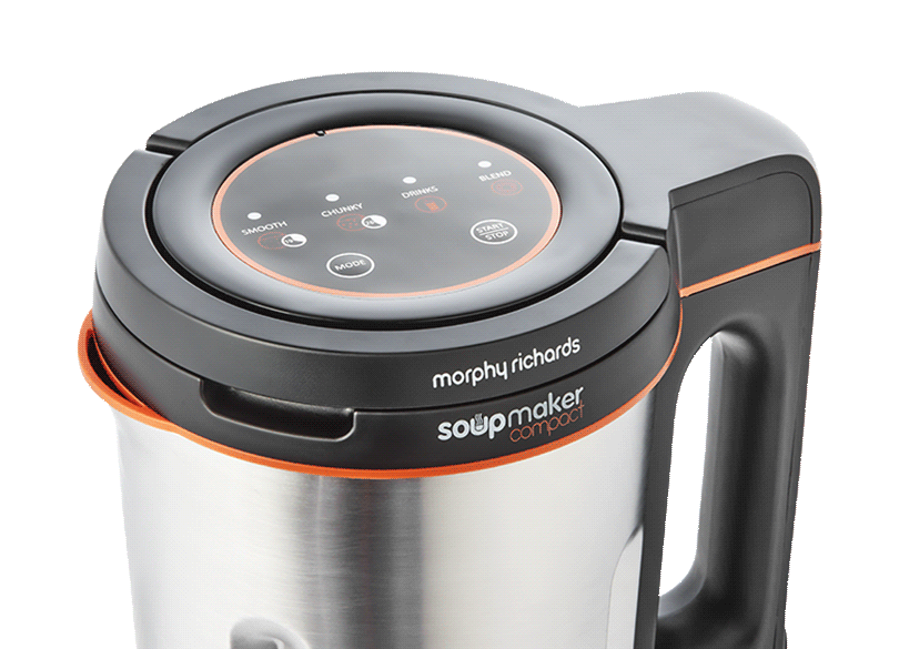 Morphy Richards Compact Soup Maker 1L Stainless Steel & Black product image