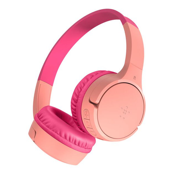 Belkin SoundForm Mini Wireless On-Ear Headphones for Kids Pink product image