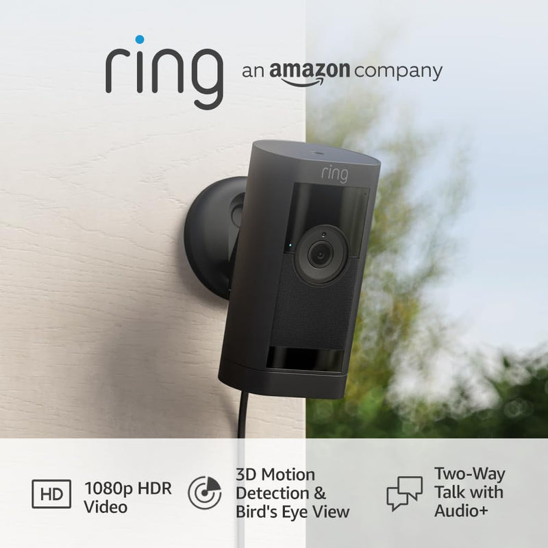 Ring Outdoor Camera Pro Plug-In (Stick Up Cam Pro) | B09CKD31RS