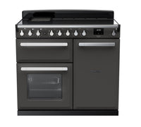 Rangemaster Estel Deluxe 100 Induction range cooker in Slate with Chrome trim