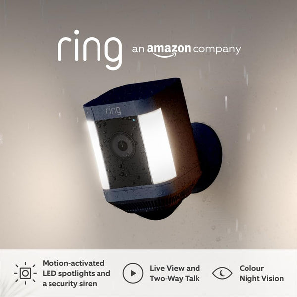 Ring Spotlight Cam Plus Battery Black | B09K1D35TK