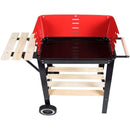 Landmann Wagon Charcoal BBQ with Wooden Shelves | 566 Landmann Outdoor Grill Euronics Ireland