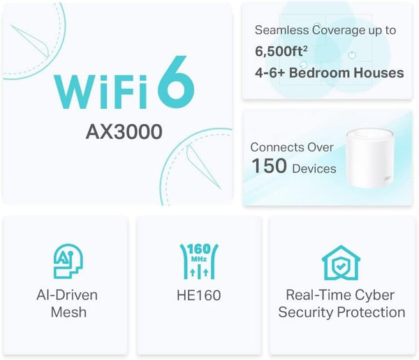 TP-Link Deco AX3000 Whole Home Wi-Fi Mesh System | DECOx50