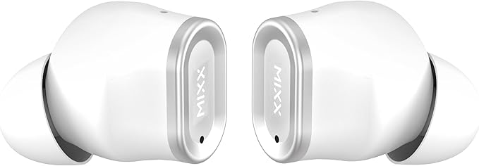 Mixx Streambuds Custom 1 TWS Earphonce Silver White | SBCU-01-SW-363