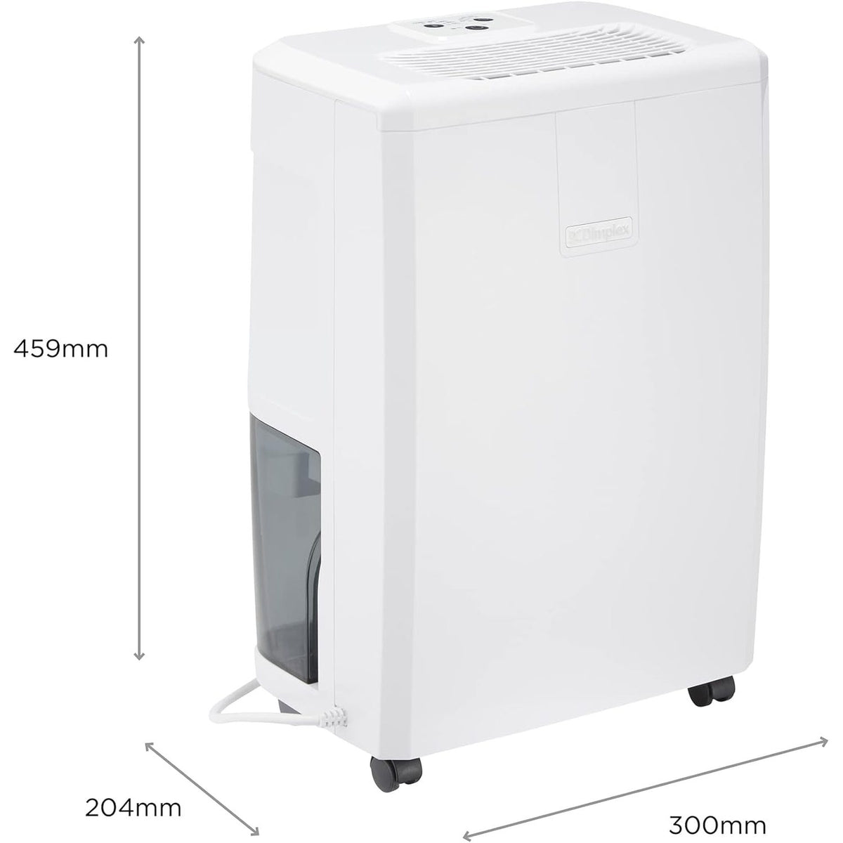 Dimplex 10L EverDri dehumidifier with electronic humidistat and timer White – view 2