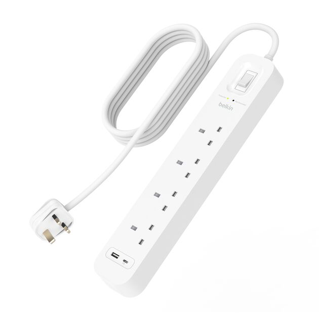 Belkin Connect 4-Outlet Surge Protector with USB-C + USB-A product image