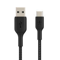Belkin BoostCharge Braided USB-A to USB-C Cable 15W 1m Black product image