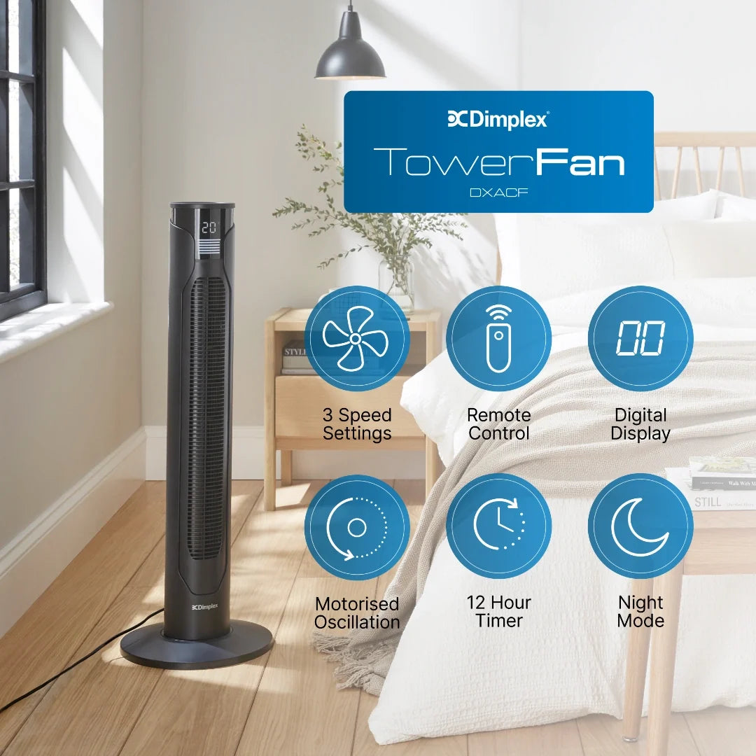 Dimplex EasyBreeze Fan Tower Anthracite product image