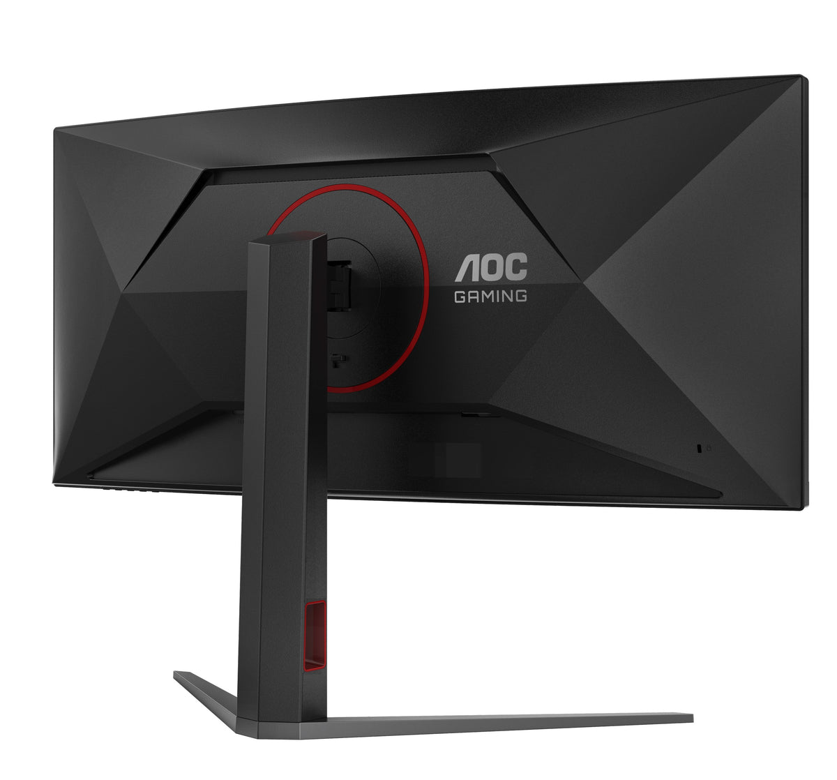 AOC AGON CU34G4P 34" WQHD 180Hz Curved Ultrawide Gaming Monitor - back view angled
