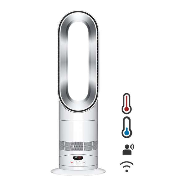 Dyson Hot+Cool HF1 Heater and Cooling Fan - White/Silver - front view