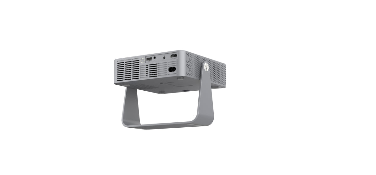 Philips NeoPix 256 Full HD Projector with Wi-Fi Screen Mirroring - Grey - rear three-quarter view