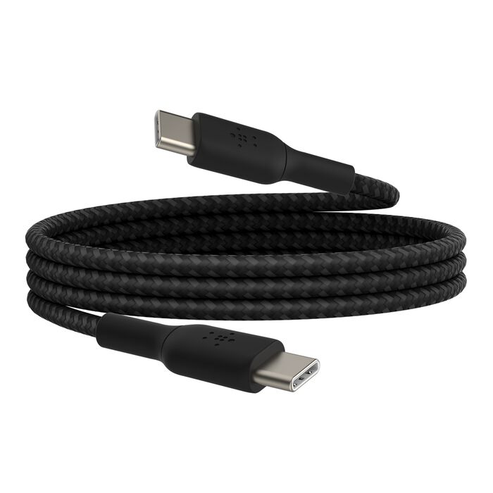 Belkin BoostCharge Braided USB-C to USB-C Cable 60W 1m Black product image