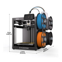 Flashforge AD5X Multicolour CoreXY 3D Printer - dimensions with spools